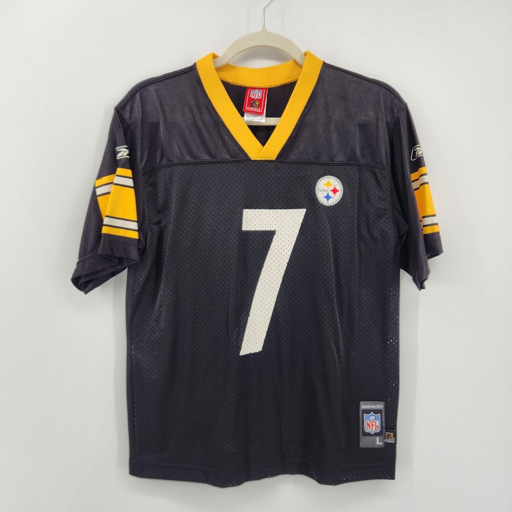 Kids Pittsburgh‎ Steelers Ben Roethlisberger 7 NFL Football Jersey Large 14-16